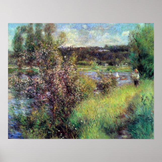 Poster Pierre Renoir - La Seine à Chatou (Devant)
