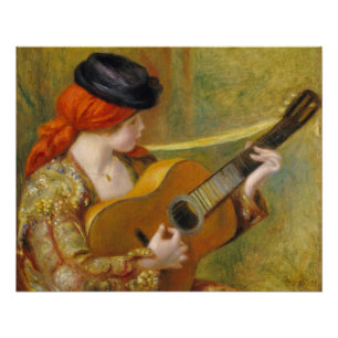 Poster Pierre une jeune femme espagnole de Renoir   avec