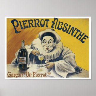 Poster Pierrot Absinthe