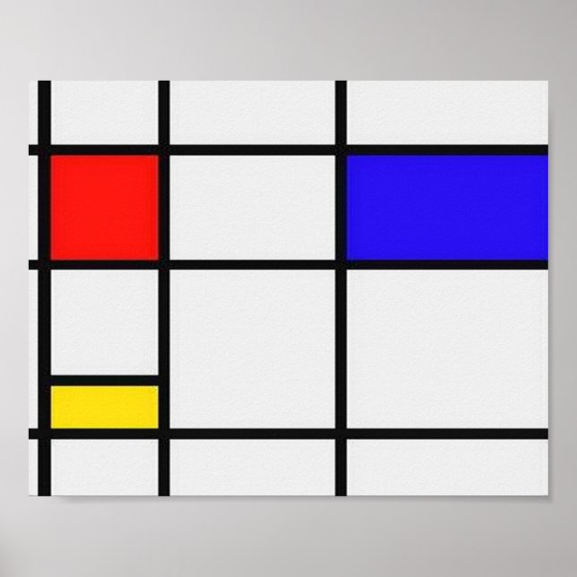 Poster Piet Mondrian Art moderne (Devant)