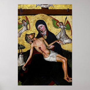 Poster Pieta Jesus Crucifixion Lamentation Vierge Marie 0