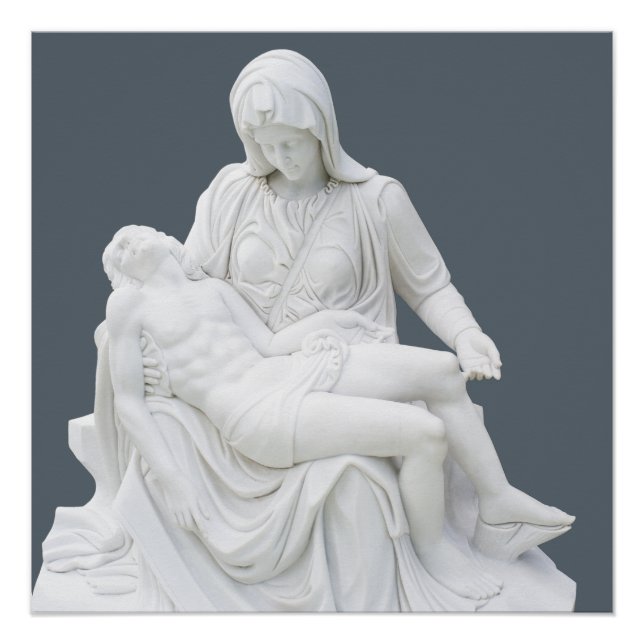 Poster Pietà sculptée (Devant)