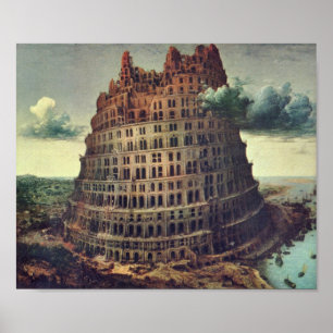Poster Pieter Bruegel-Tower de Babel