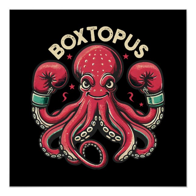 Poster Pieuvre Boxeuse - Boxtopus (Devant)