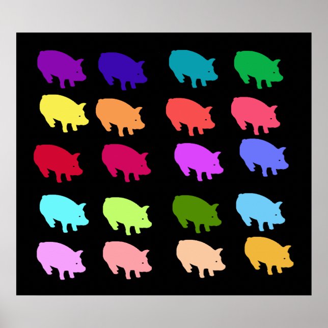 Poster Pigs de Rainbow (Devant)