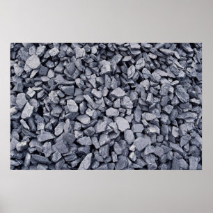 Poster Pile de charbon récemment excavé à partir de la mi