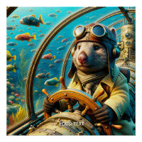Pilote Wombat mignon Imaginaire sous-marin