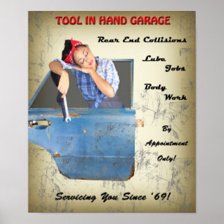 Poster Pin Up Garage