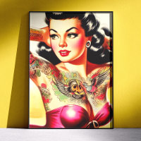 Pin-up tatouée vintage
