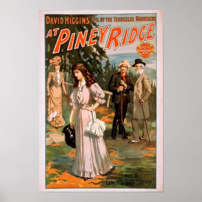 Poster Piney Ridge "Idyl of the Tennessee Mountains" (Devant)