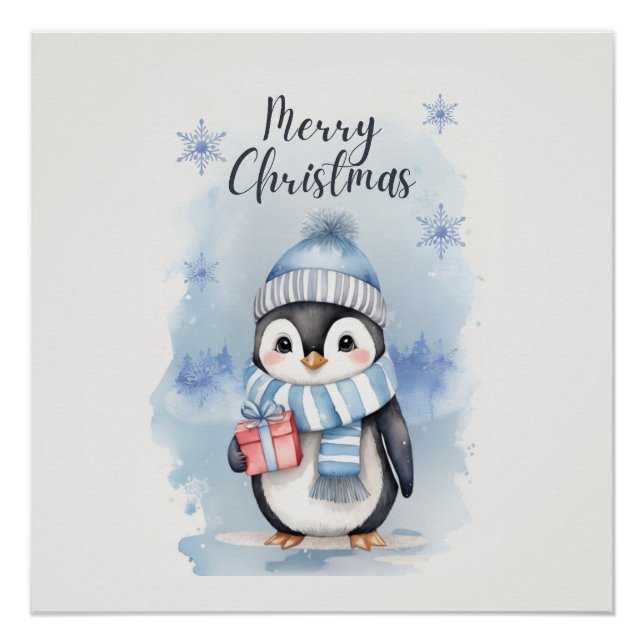 Poster Pingouin mignon 2 (Devant)