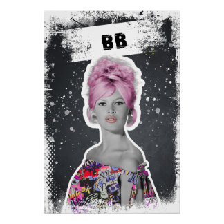 Poster Pink Bouffant Muse