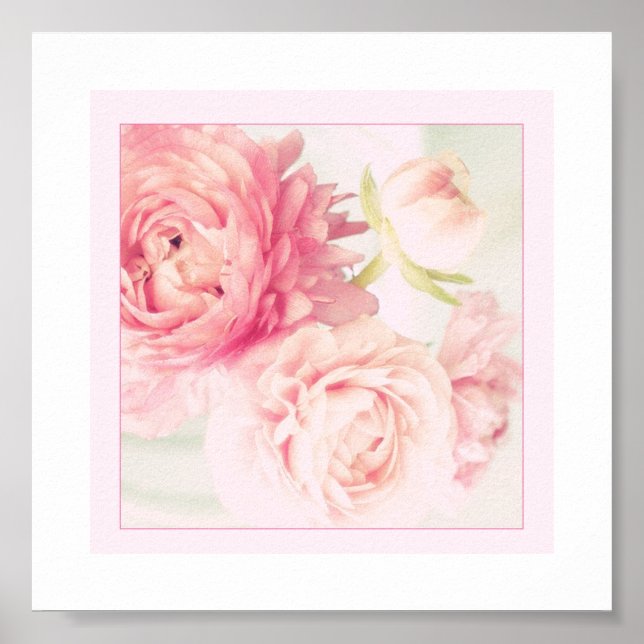Poster Pink Peonies (Devant)