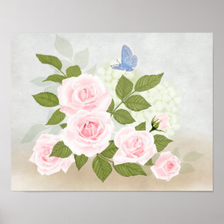 Poster Pink Symphony-Roses