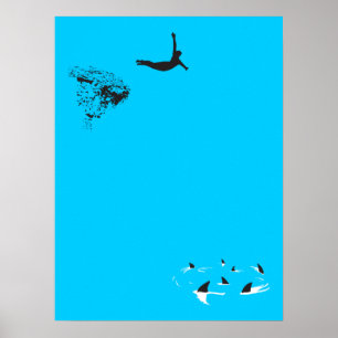 Poster piqué de cygne