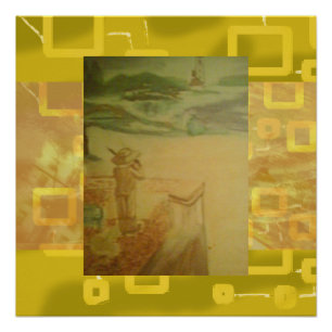 Poster Pique-nique au bord de la mer