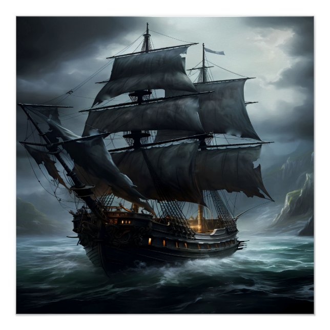 Poster Pirate Ship Art Series - Première édition #10 (Devant)