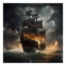 Poster Pirate Ship Art Series - Première édition #22