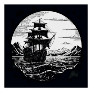 Poster Pirate Ship Art Series - Première édition #32
