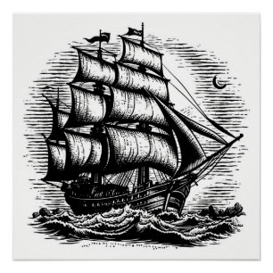 Poster Pirate Ship Art Series - Première édition #40