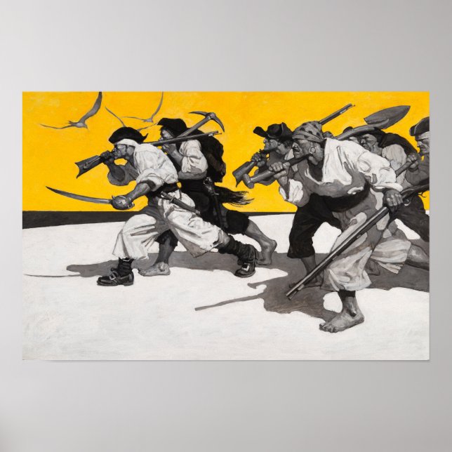 Poster Pirates à la recherche de trésors (Devant)