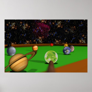 Poster Piscine 2 de l'espace