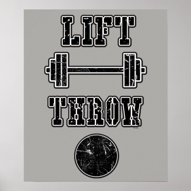 Poster Piste et champ Shot Placer Jeter Bouteille d'eau (Devant)