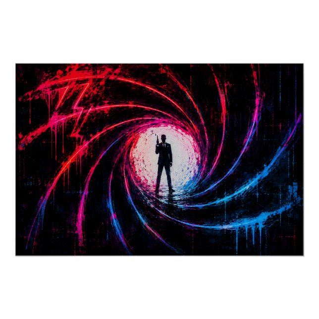 Poster Pistolet James Bond 007 (Devant)