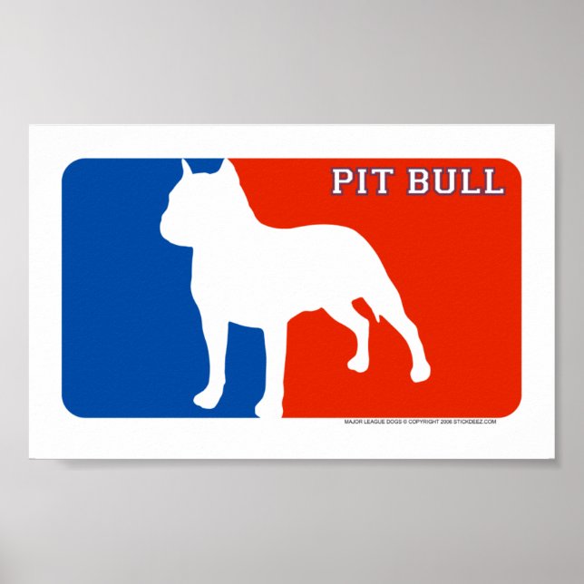 Poster Pit Bull Major League Chien Imprimer (Devant)