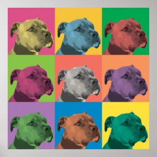 Poster Pit Bull Pop-Art