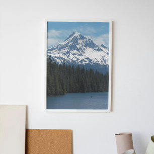 Poster Pittoresque Mont Hood et paysage du lac