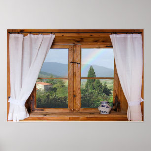 Poster pittoresque Rainbow Window