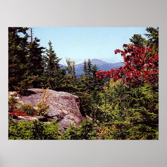 Poster Pittoresque White Mounts New Hampshire (Devant)