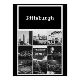 Poster - Pittsburgh Images Photo Collage