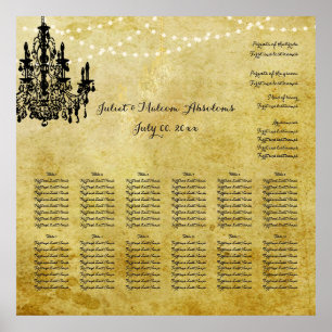 Poster PixDezines parchemin/lustres/plan de sièges