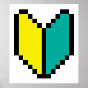 Poster Pixel 8 bits Wakaba / Mark Shoshinsha