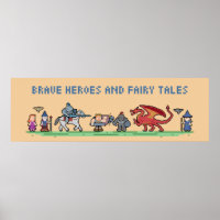 Poster Pixel Fairy Tales 36'' x 12''