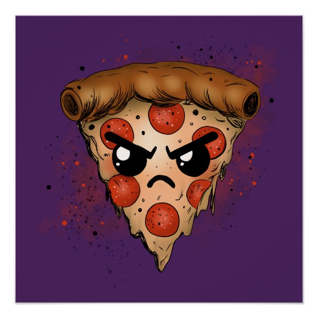 Poster Pizza grumeux (Devant)
