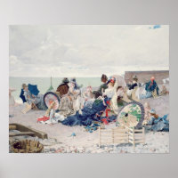 Plage à Yport, 1878 (huile sur toile)
