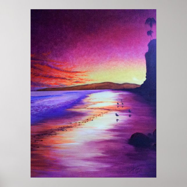 Poster Plage Butterfly (Devant)