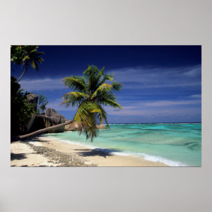 Poster Plage d'Anse Source d'Argent, La Digue