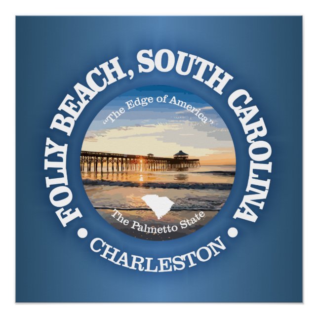 Poster Plage de Folly (C) (Devant)