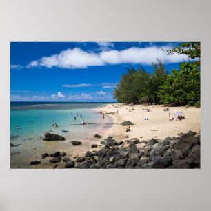 Poster Plage de Ke'e, Kaua'i
