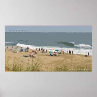 Poster Plage de Marconi