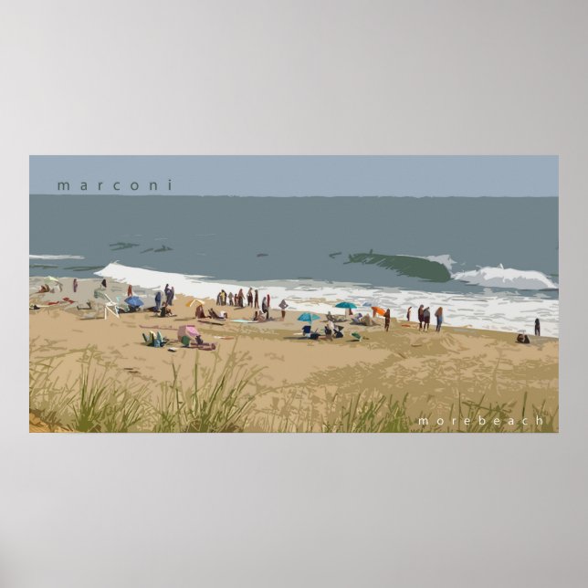 Poster Plage de Marconi (Devant)