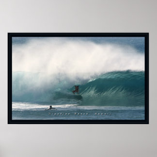 Poster Plage de pipeline Surfer