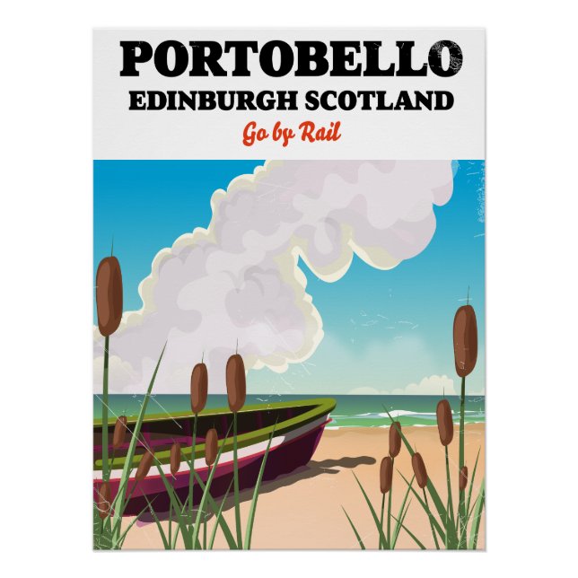 Poster Plage de Portobello Édimbourg (Devant)