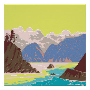 Poster Plage d'Imagoura dans le parc national de Sanin Ka