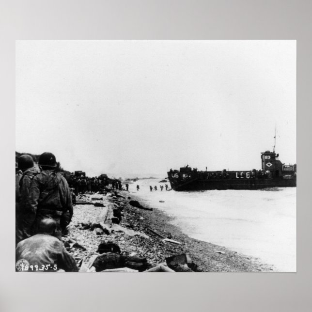 Poster Plage d'Omaha (Devant)