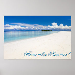 Poster Plage océanique parfaite